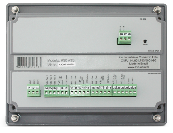 Controlador Microprocessado Digital, Kva - Mod.: K90 ATS 1.0 - Transferência de Carga para 2  Geradores - Image 4