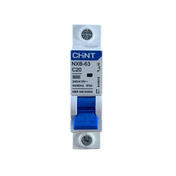 Mini Disjuntor Monopolar Chint- Mod: NXB-63 1P C20