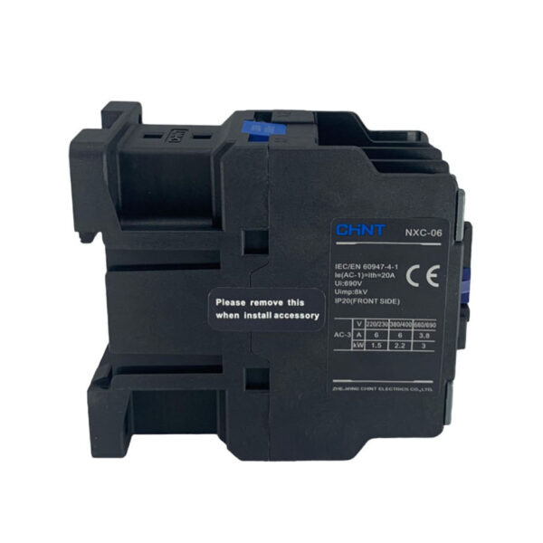 Contator Eletromecânico Tripolar- NXC Chint 6A 220V - Image 3